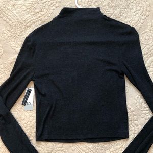 Turtle Neck Long Sleeve Crop